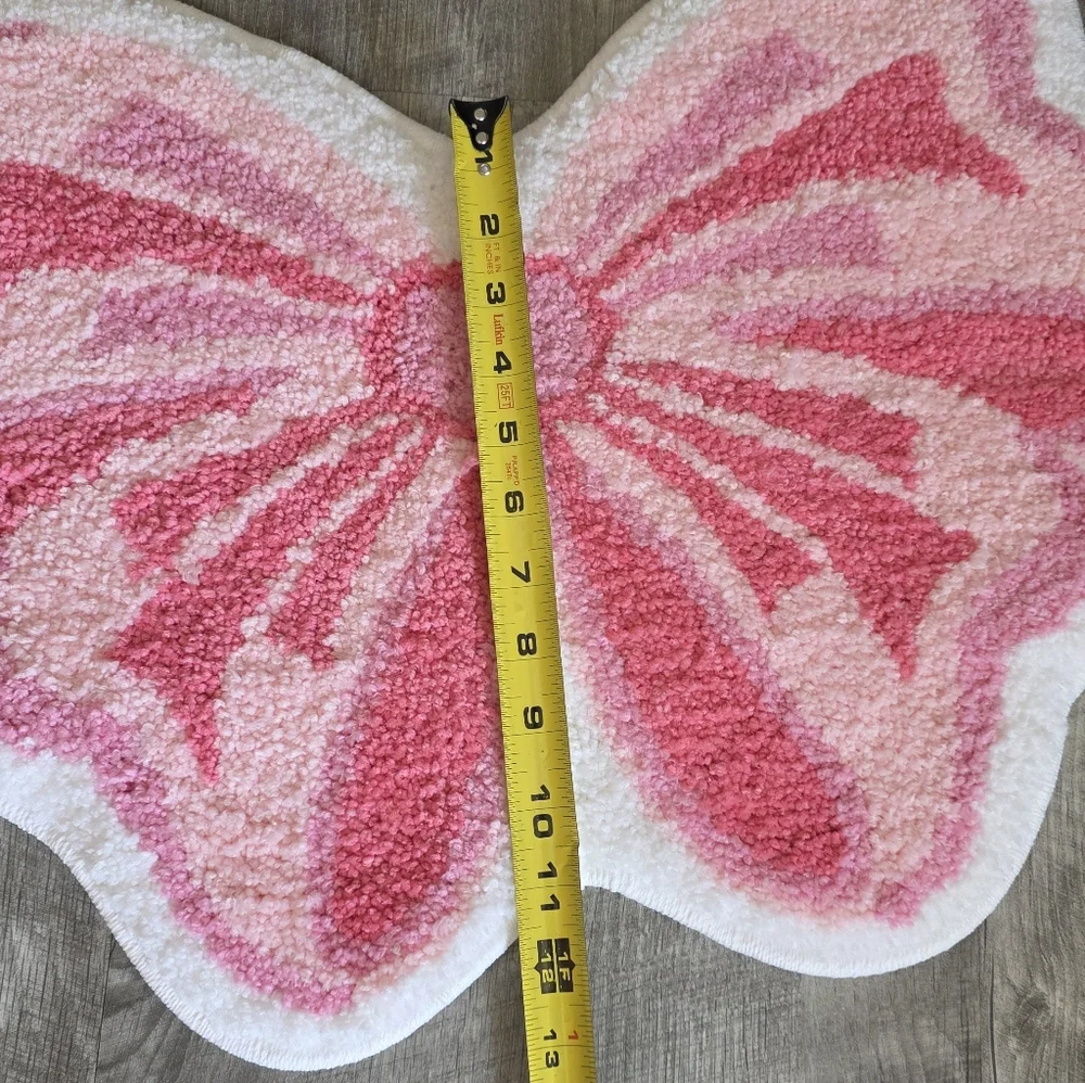 Pink Butterfly Shaped Rug - Picture 5 of 5